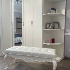Банкетка Мишель (белый матовый) в Качканаре - kachkanar.mebel24.online | фото 5