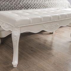Банкетка Мишель (белый матовый) в Качканаре - kachkanar.mebel24.online | фото 4