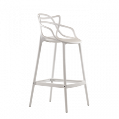 Барный стул Barneo N-235 Masters, белый, design Phillip Stark в Качканаре - kachkanar.mebel24.online | фото