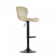 Барный стул Barneo N-86 Time / Black / VPU Beige Vintage PK970-1 в Качканаре - kachkanar.mebel24.online | фото