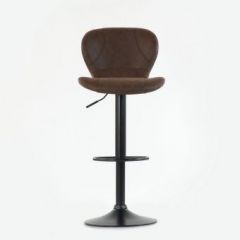 Барный стул Barneo N-86 Time / Black / VPU Brown Vintage коричневый винтаж PK970-18 в Качканаре - kachkanar.mebel24.online | фото 3