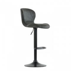 Барный стул Barneo N-86 Time / Black / VPU Dark Gray Vintage серый винтаж 970-11 в Качканаре - kachkanar.mebel24.online | фото