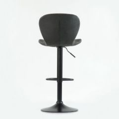 Барный стул Barneo N-86 Time / Black / VPU Dark Gray Vintage серый винтаж 970-11 в Качканаре - kachkanar.mebel24.online | фото 2