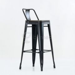 Барный стул N-238 Tolix Wood style Черный в Качканаре - kachkanar.mebel24.online | фото 5