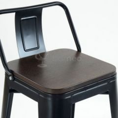 Барный стул N-238 Tolix Wood style Черный в Качканаре - kachkanar.mebel24.online | фото 3