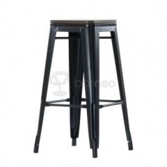 Барный табурет Barneo N-237 Tolix style Wood (цвет RAL) в Качканаре - kachkanar.mebel24.online | фото