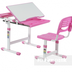 Комплект парта + стул трансформеры Cantare Pink в Качканаре - kachkanar.mebel24.online | фото