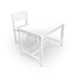 Детский растущий комплект стол и стул Я САМ "Лофт" (Белый, Белый) в Качканаре - kachkanar.mebel24.online | фото