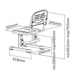 Детский стул SST3 Blue в Качканаре - kachkanar.mebel24.online | фото 4