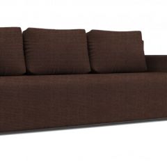 Диван Алиса 4 Shaggy CHOCOLATE - Teos Dark Brown в Качканаре - kachkanar.mebel24.online | фото