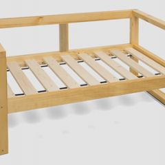 Диван двухместный DEmoku Д-2 (Серебристо-серый/Белый) в Качканаре - kachkanar.mebel24.online | фото 3