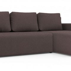 Диван угловой Алиса 3 Bahama PLUM - Teos Dark Brown в Качканаре - kachkanar.mebel24.online | фото