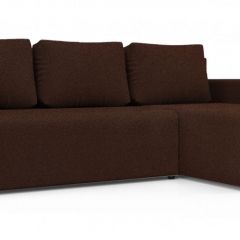 Диван угловой Алиса 3 Bahama VISION - Teos Dark Brown в Качканаре - kachkanar.mebel24.online | фото