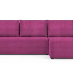 Диван угловой Алиса Shaggy FUCHSIA без подлокотников в Качканаре - kachkanar.mebel24.online | фото 2