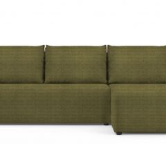 Диван угловой Алиса Shaggy GREEN без подлокотников в Качканаре - kachkanar.mebel24.online | фото