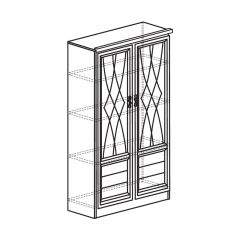 Гостиная Лира (модульная) Дуб Нортон темный в Качканаре - kachkanar.mebel24.online | фото 3