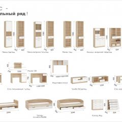 Гостиная Система Стелс (Модульная) Дуб сонома/Белый в Качканаре - kachkanar.mebel24.online | фото 3