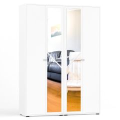 Камелия Шкаф 4-х створчатый, цвет белый, ШхГхВ 160х48х220 см., универсальная сборка, можно использовать как два отдельных шкафа в Качканаре - kachkanar.mebel24.online | фото 1