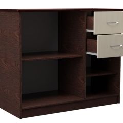 Комод АЛЛА (Венге/дуб млечный) Эко в Качканаре - kachkanar.mebel24.online | фото 2