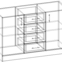 СОФИЯ Комод К1000 2Д (венге/дуб белфорт) в Качканаре - kachkanar.mebel24.online | фото 3