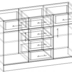 СОФИЯ Комод К1200 2Д (венге/дуб белфорт) в Качканаре - kachkanar.mebel24.online | фото 3