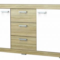 СОНАТА КС-1500 Комод (Дуб сонома/Белый глянец) в Качканаре - kachkanar.mebel24.online | фото