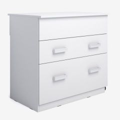 Комод-трансформер, с 2мя ящ. (Белый) в Качканаре - kachkanar.mebel24.online | фото
