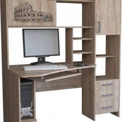 Компьютерный стол КЛ №6.0 левый (Дуб баррик) в Качканаре - kachkanar.mebel24.online | фото