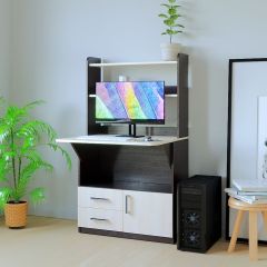 Компьютерный стол СП-1 (Венге/Дуб молочный) в Качканаре - kachkanar.mebel24.online | фото 3