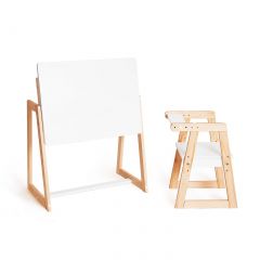 Комплект детской мебели стол и  два стула Я САМ "Лофт-Дуо" (Белый) в Качканаре - kachkanar.mebel24.online | фото 5
