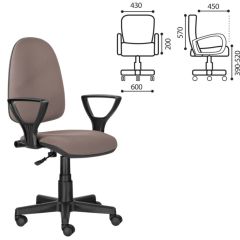 Кресло BRABIX "Prestige Ergo MG-311" (ткань, бежевое) 531873 в Качканаре - kachkanar.mebel24.online | фото 2