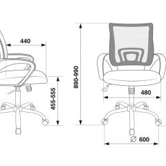 Кресло Бюрократ CH-695N/SL/BL/TW-11 синий TW-05 черный TW-11 в Качканаре - kachkanar.mebel24.online | фото 4