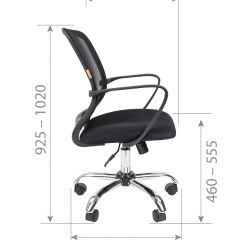 Кресло для оператора CHAIRMAN 698 хром (ткань TW 11/сетка TW 01) в Качканаре - kachkanar.mebel24.online | фото 7