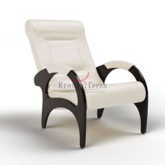 Кресло для отдыха Римини 19-К-КР (экокожа/венге) КРЕМ в Качканаре - kachkanar.mebel24.online | фото