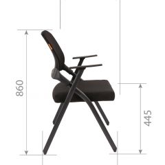 Кресло для посетителей CHAIRMAN NEXX (ткань стандарт черный/сетка DW-61) в Качканаре - kachkanar.mebel24.online | фото 7