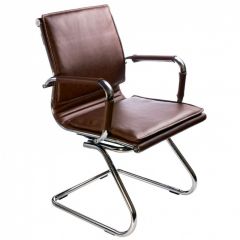 Кресло для посетителя Бюрократ CH-993-Low-V/Brown коричневый в Качканаре - kachkanar.mebel24.online | фото
