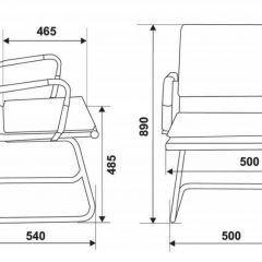 Кресло для посетителя Бюрократ CH-993-Low-V/grey серый в Качканаре - kachkanar.mebel24.online | фото 3