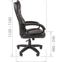 Кресло для руководителя  CHAIRMAN 432 (Экокожа черная) в Качканаре - kachkanar.mebel24.online | фото 5