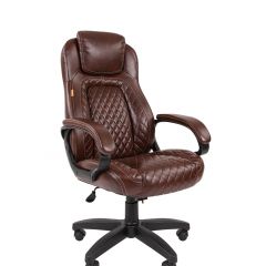 Кресло для руководителя  CHAIRMAN 432 (Экокожа коричневая) в Качканаре - kachkanar.mebel24.online | фото