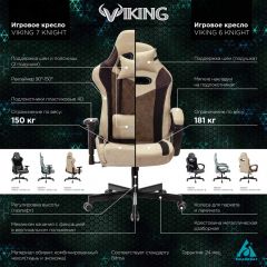 Кресло игровое Бюрократ VIKING 6 KNIGHT BL FABRIC синий в Качканаре - kachkanar.mebel24.online | фото 5