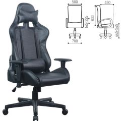 Кресло компьютерное BRABIX "GT Carbon GM-115" (две подушки, экокожа, черное) 531932 в Качканаре - kachkanar.mebel24.online | фото 5