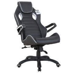 Кресло компьютерное BRABIX Techno Pro GM-003 (экокожа черное/серое, вставки серые) 531814 в Качканаре - kachkanar.mebel24.online | фото 4