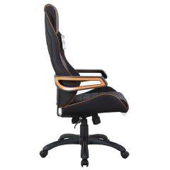 Кресло компьютерное BRABIX Techno Pro GM-003 (ткань черное/серое, вставки оранжевые) 531813 в Качканаре - kachkanar.mebel24.online | фото 3