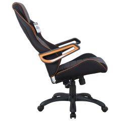 Кресло компьютерное BRABIX Techno Pro GM-003 (ткань черное/серое, вставки оранжевые) 531813 в Качканаре - kachkanar.mebel24.online | фото 4