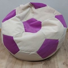 Кресло-мешок Мяч M (Nice Vanilla-Shaggy Fuchsia) в Качканаре - kachkanar.mebel24.online | фото