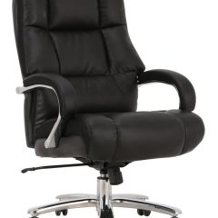 Кресло офисное BRABIX PREMIUM "Bomer HD-007" (рециклированная кожа, хром, черное) 531939 в Качканаре - kachkanar.mebel24.online | фото 1