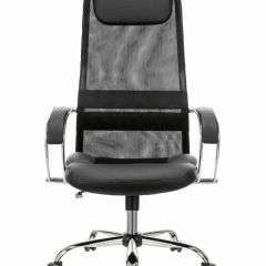 Кресло офисное BRABIX PREMIUM "Stalker EX-608 CH" (хром, ткань-сетка/кожзам, черное) 532091 в Качканаре - kachkanar.mebel24.online | фото 3