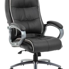 Кресло офисное BRABIX PREMIUM "Strong HD-009" (экокожа черная, ткань серая) 531945 в Качканаре - kachkanar.mebel24.online | фото