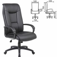 Кресло офисное BRABIX PREMIUM "Work EX-513" (экокожа, черное) 531943 в Качканаре - kachkanar.mebel24.online | фото 2