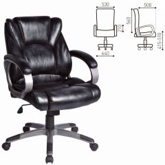 Кресло офисное BRABIX "Eldorado EX-504", экокожа, черное, 530874 в Качканаре - kachkanar.mebel24.online | фото 3